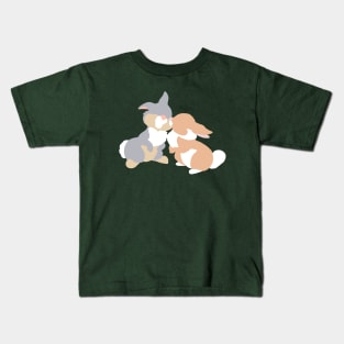 A Bunny's First Kiss Kids T-Shirt